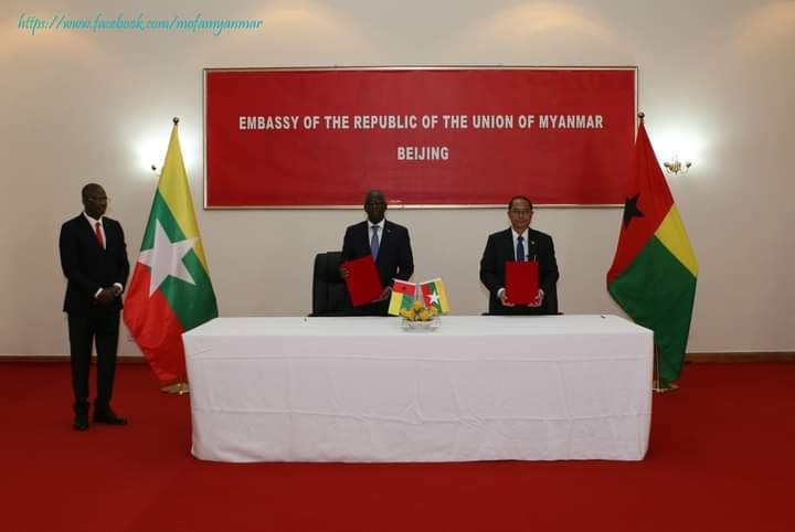Diplomatic Relations established between the Republic of the Union of Myanmar and the Republic of Guinea-Bissau (8-3-2023)