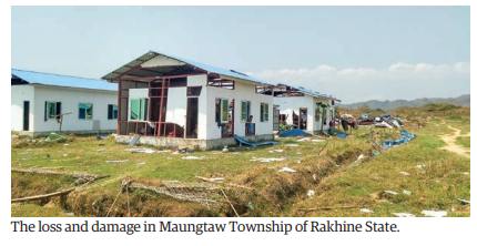 Cyclone Mocha loss and damage in Maungdaw township in Rakhine state