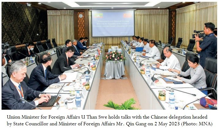 Press Release on the Ministerial-level Myanmar-China Bilateral Meeting  (2 May 2023, Nay Pyi Taw)