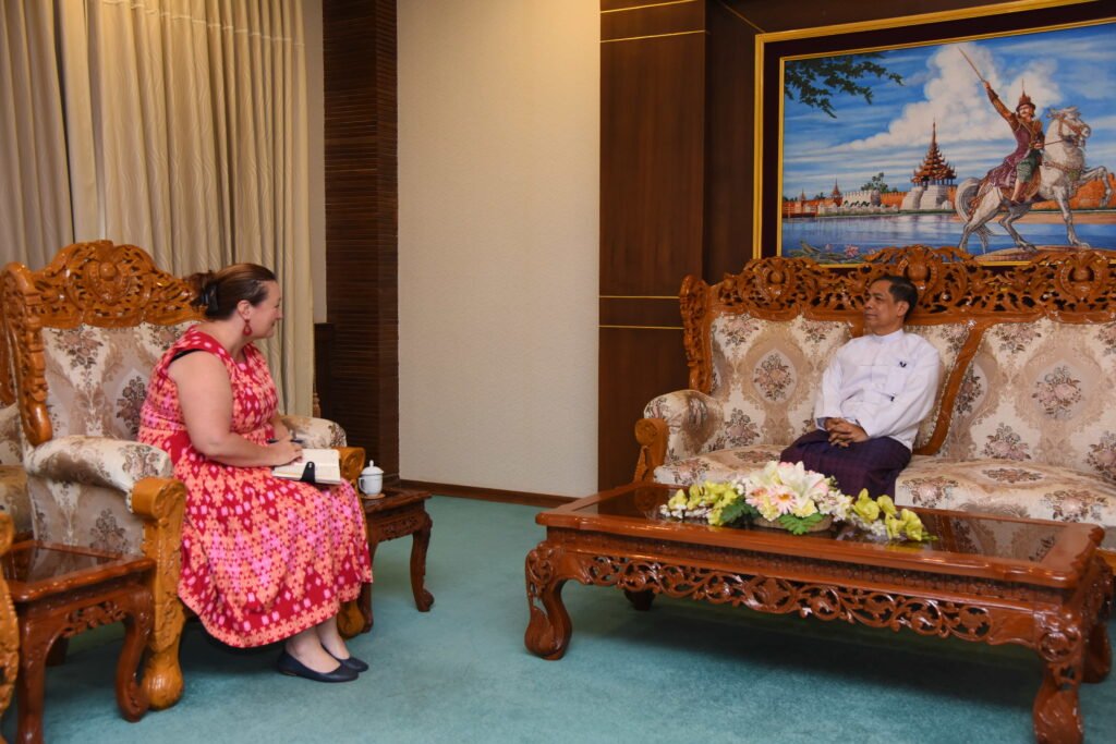 Union Minister for International Cooperation receives Ms. Danielle Parry, UN Humanitarian Coordinator (a.i.) and OCHA Head of Office (a.i.) (31-5-2023)