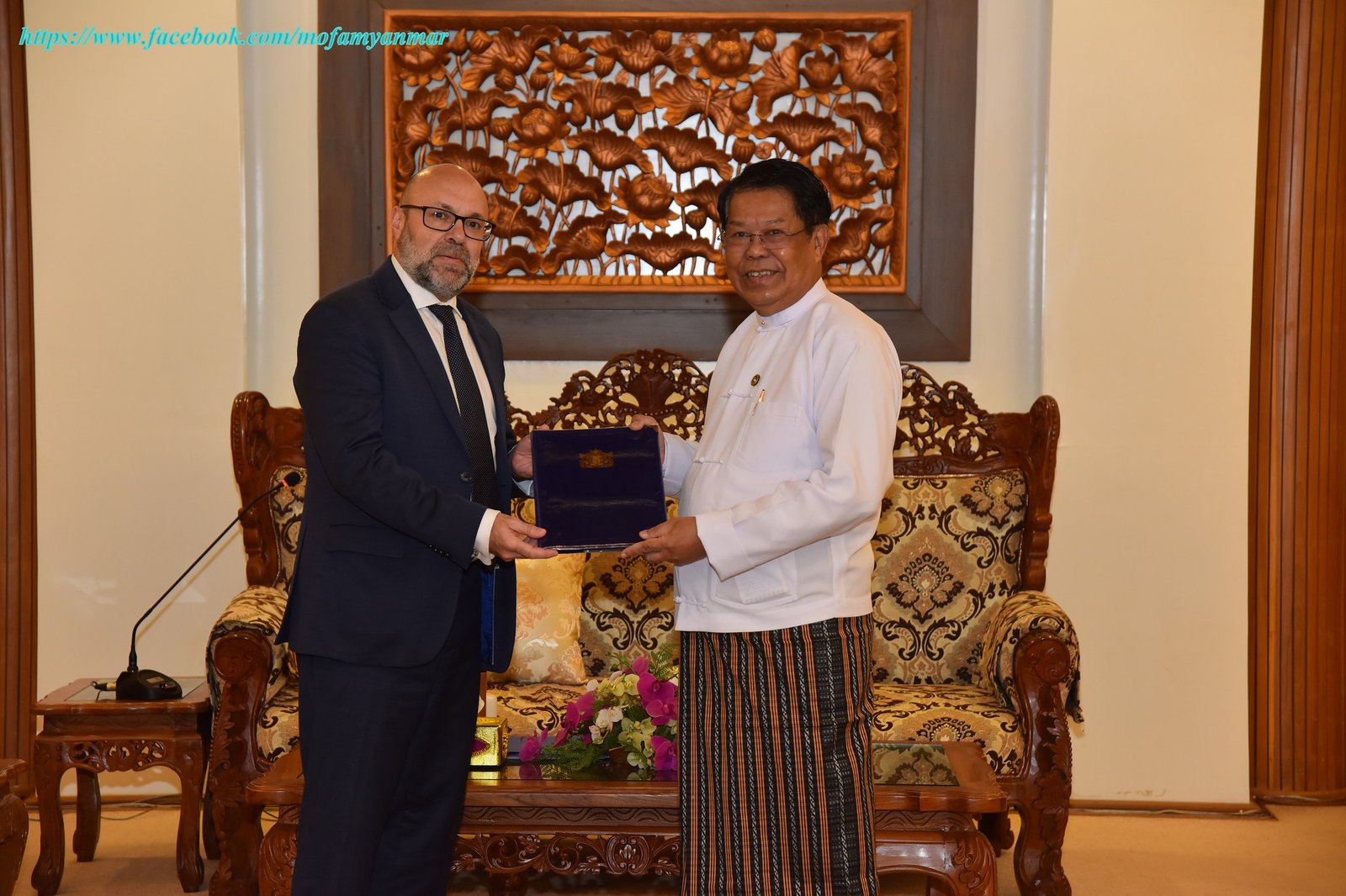 UNFPA Representative to Myanmar presents his Credentials to the Deputy Prime Minister and Union Minister for Foreign Affairs (5-7-2024)
