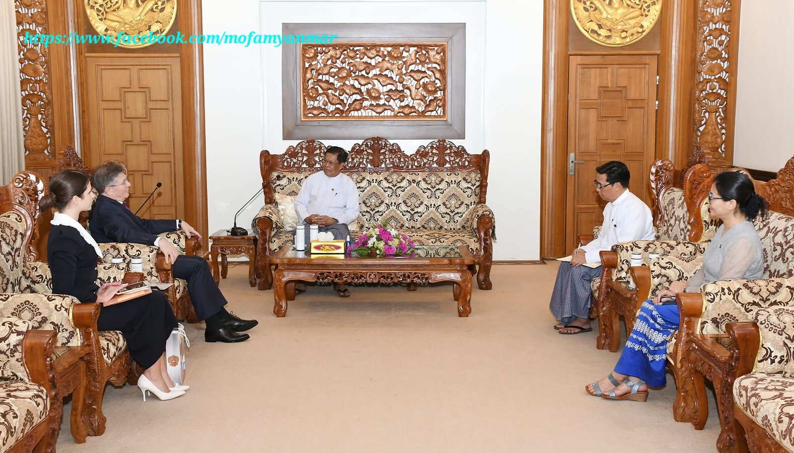 Deputy Prime Minister and Union Minister for Foreign Affairs U Than Swe receives Ambassador Extraordinary and Plenipotentiary of the Russian Federation to the Republic of the Union of Myanmar (26-7-2024)